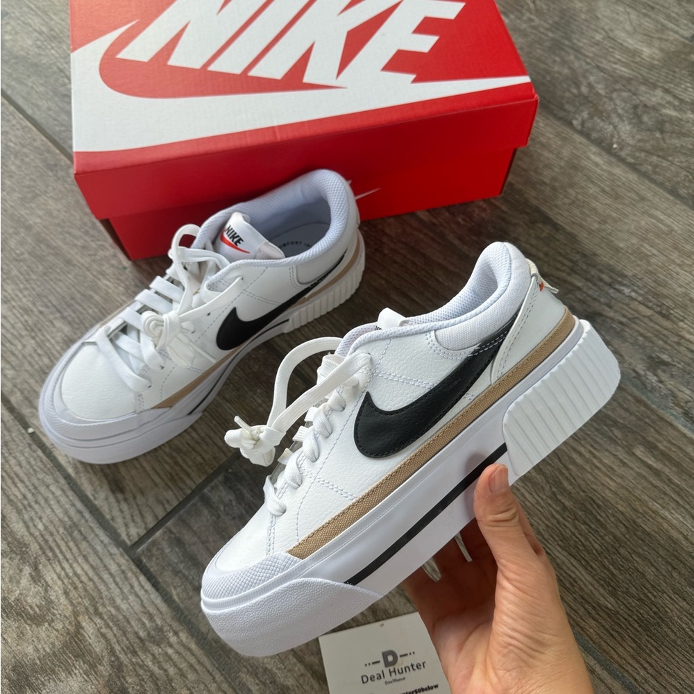 Brand New Nike Court Legacy Lift Platform Women Shoes DM7590 100 - Picture 6 of 16